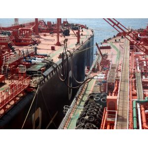 ISO17357 Net Type Pneumatic Rubber Fender Ship To Ship