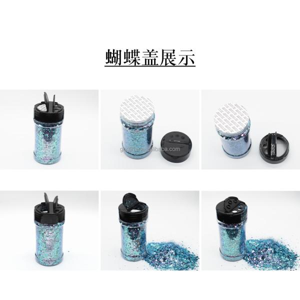 Chunky PET Christmas Decorations Custom Glitter Mix Hexagonal Eye Sequin Pigment