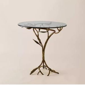 China Luxury Ironwork Frame Clear Tempered Class Top Hotel Coffee Table on sale