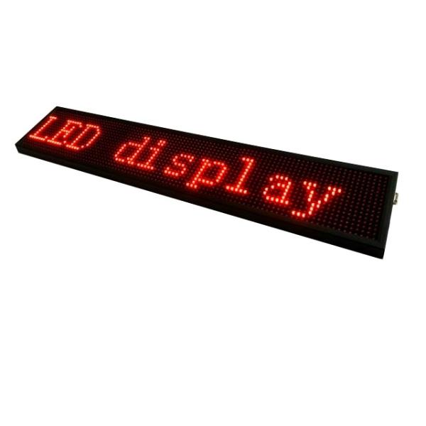 Single Color Scrolling Text LED Display Outdoor 10mm Pixels IP65 High Stability