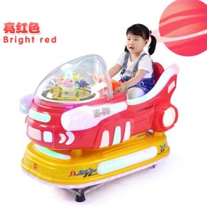 Amusement plastic aircraft kiddie rides coin operated kids swing kiddie rides