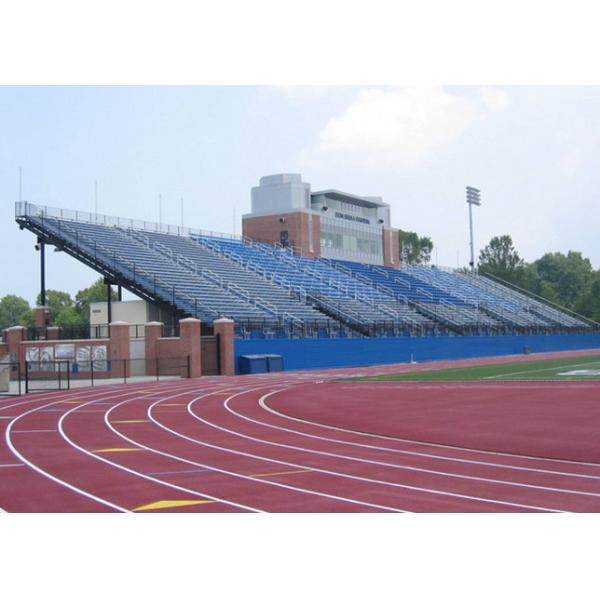 Long Life Aluminum Stadium Seats Telescopic Seating Systems Wide Flange Steel