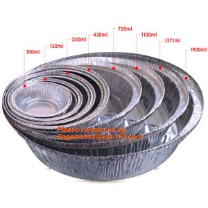 Rectangular disposable aluminum foil container for fast food, full-size deep