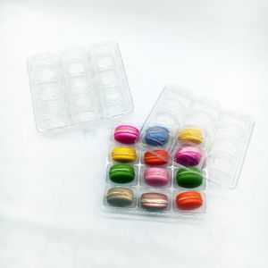 12 pack Clear PVC/PET blister macaron package cake/cookie/canday packaging