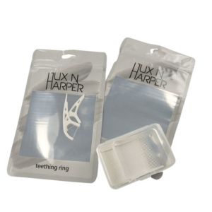 Low MOQ Matte Frosted Transparent Zipper Bag Resealable Flat Pouches Food grade