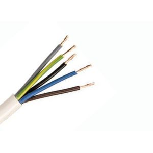 China Electric cable 318-Y / H05VV-F Cable 5×2.5 sq. mm Flexible cable, insulation and outer sheath in PVC, domestic use on sale