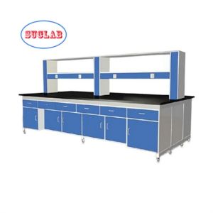 Customized Chemical Lab Workbench Supply with Steel C-frame and Multiple
