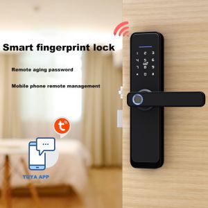 Red Bronze Wifi Bluetooth Door Lock Sturdy Bluetooth Keypad Lock