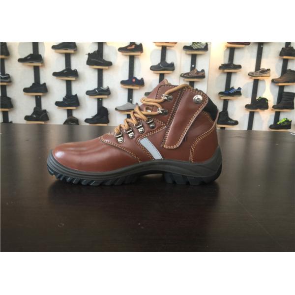 36 - 47 Size Mens Leather Safety Shoes Action Leather Mudguard Non Slipping Outsole