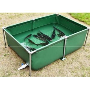 China Easy To Operate Galvanized Pipe Fish Pond For Economic Eco Friendly Fish Farming on sale