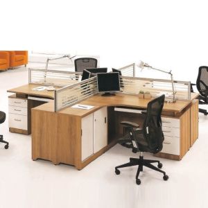Cheap Classic Cubicle Office Partition Table Modular 4 Seater Workstation for sale