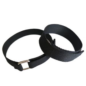 Cheap Iron Buckle Elastic Hook And Loop Fixing 180mm Elastic Loop Fastener For Binding And Fastening Goods for sale