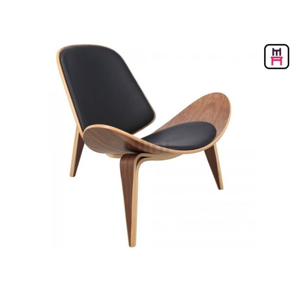 Quality Wood Lounge  Shell Single Sofa Chair For Office / Home / W87 * D76 * H75 / SH39cm wholesale