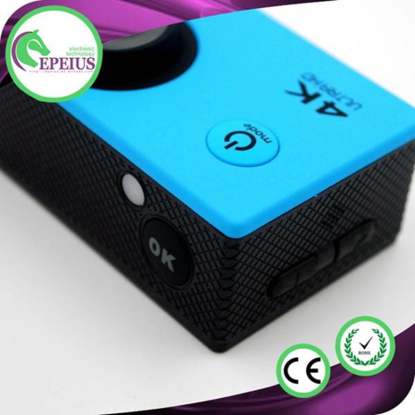 Mini 900mAh USB2.0 4k Sports Action Camera 2.0 Inch For 30M Underwater