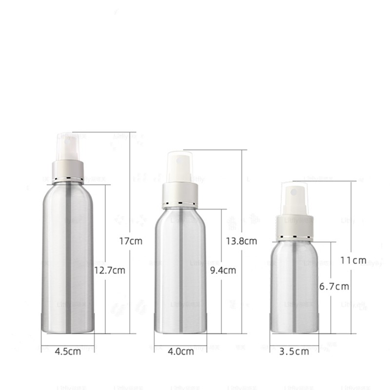 Empty 30ml 50ml 60ml Aluminium Cosmetic Containers
