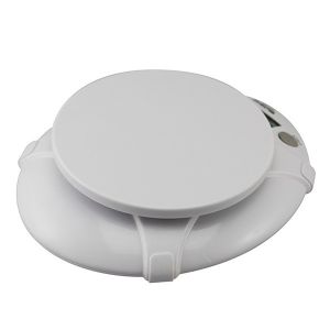 White Color Home Electronic Scale With 2 AAA Batteries Power Supply