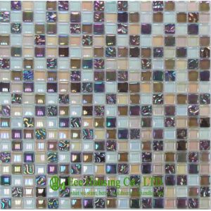 Cheap Mixed Color Glass Crystal Mosaic Tile for Residential,Wall &amp;Floor Used Glass Mosaic Tiles for sale