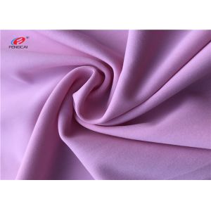 Red 95 Polyester 5 Spandex Fabric Stretch , Poly Spandex Knit Fabric For Yoga