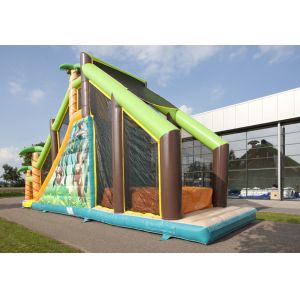 Mega Run Kids Inflatable Obstacle Course Games With Climbing Wall