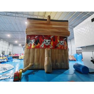 Customized PVC Inflatable The Pirate Ship Inflatable Obstacle Course Playground