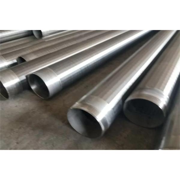 Threaded Wire Wrapped Screens Rust Resistant Electropolished Stainless Steel Pipe