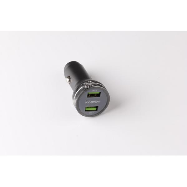 Quick Charge 3.0 Car Charger 12V Dual USB Car Charger 3.1Case Aaluminum alloy