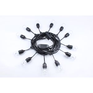 LED Light String Festoon Dimmable Remote Control Light S14 IP65 Waterproof