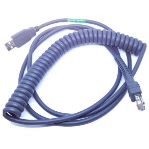 China 23ft Coiled USB Barcode Scanner Cable for Symbol LS2208 on sale