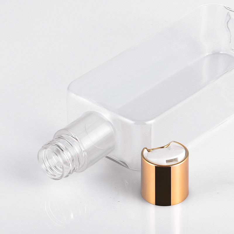 300ml Disc Cap Bottle Transparent PETG Material Recycable With Gold Lid