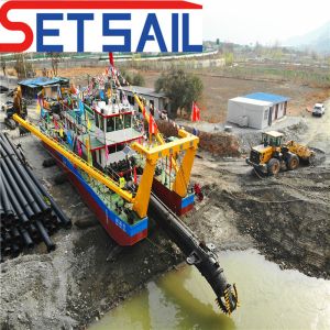 Cheap 500m3 Sand Pump Cutter Suction Mud Dredger for River Heavy Duty Cyclone and Gearbox for sale