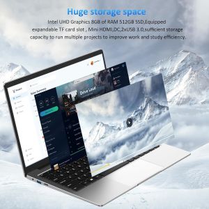 FHD Screen Windows Laptop Computer Intel Celeron J4125 2.70GHz Quad Core Windows