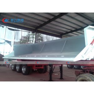 3 Axle 24CBM 40T U Shape Side Lifting Tipper Semi Trailer