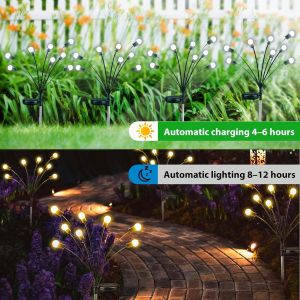 Modern LED Solar Firefly Lights Outdoor Lighting Waterproof Stake Lights
