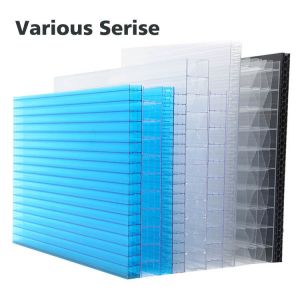 Poly Carbonate Roof Frosted Polycarbonate Sheet Twin Wall Hollow Polycarbonate