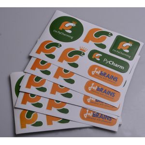 Custom printed matt lamination kisscut design adhesive paper die cut stickers
