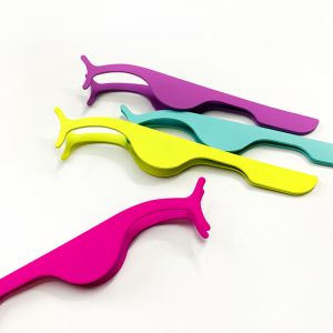 High Durability Fake Lash Tweezers , Plastic Material Private Label Tweezers