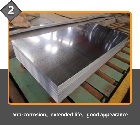 Cold Rolled Galvanized Steel Roofing Sheet 4*8ft 4*10ft 4mm