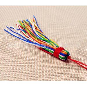 Multicolored beautiful shiny silk tassels trimming fringe for home textiles decoration