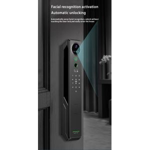 Heavyweight intelligent facial recognition lock Tuya Smart visual intercom