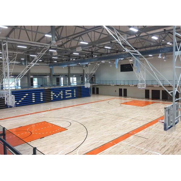 Manuall / Electricaltelescopic Gym Bleachers Metal End Caps With Optional Aisle