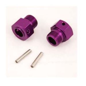 cnc machining process aluminum hexagonal parts with purple anodized finish