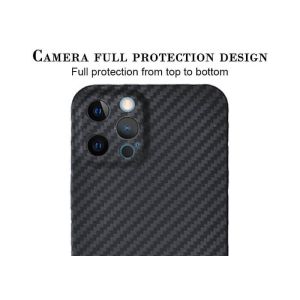 iPhone 12 Pro Max Aramid Fiber Case With Full Camera Protection Carbon Case