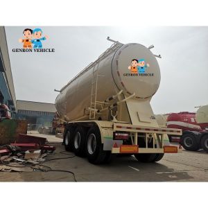 Cheap Pneumatic Bottom Loading BPW 55CBM Dry Bulk Tanker Trailer for sale