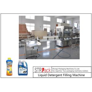Industrial Detergent Filling Machine , Liquid Soap Filling Machine For Cleaner