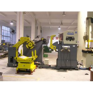 Material Roller Shutter Spring Steel Coil Uncoiler Machine Stamping Automation