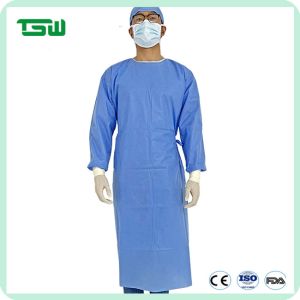 China Surgeon 45g 60g SMS SMMS Disposable Surgical Sterile Gowns on sale