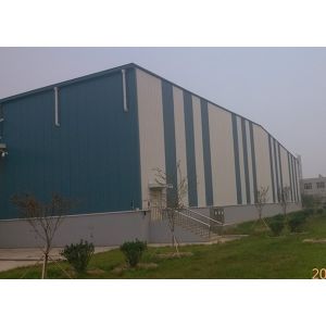 Portable structure wind-resistant large-span steel structure warehouse