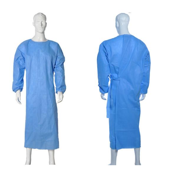 Quality Isolation Disposable Medical Gowns , Disposable Plastic Gowns PP Material wholesale
