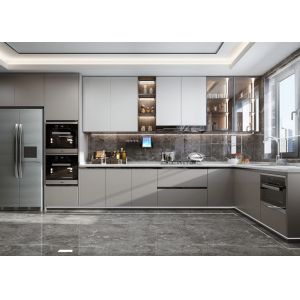 Particle Board Wrap Supplier Drawer For Home Modular Kitchen Cabinet With Sink