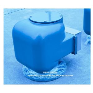 BILGE OIL W. T. AIR VENT HEAD NO.533HFB-150A MARINE AIR PIPE HEAD BODY CAST IRON WITH STAINLESS STEEL FLOAT